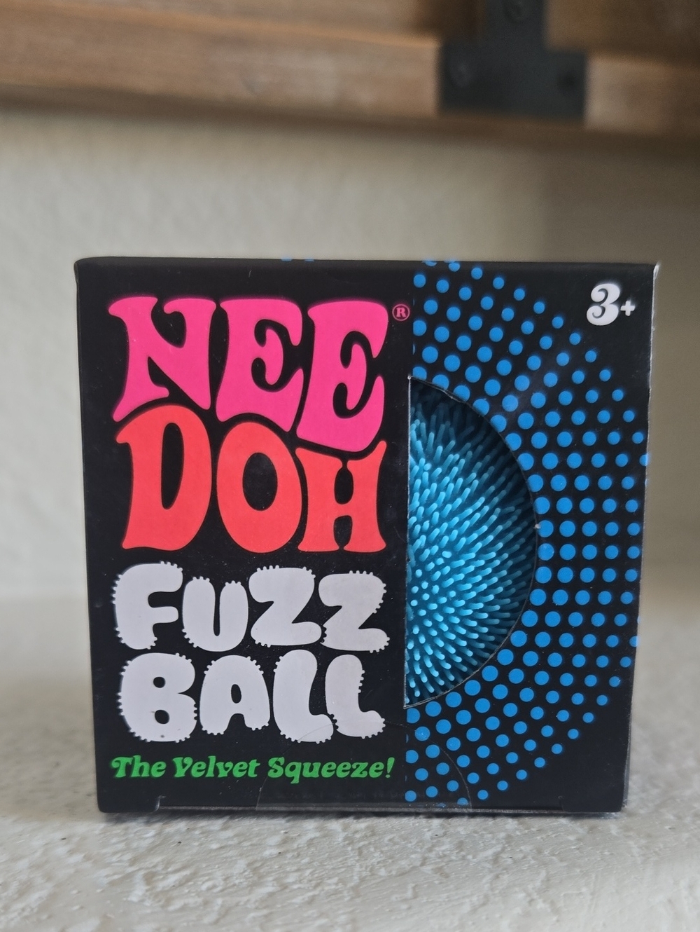 New Needoh Fuzz Ball Kids Toy - Blue